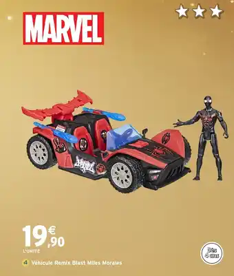 Intermarché Hyper MARVEL Véhicule Remix Blast Miles Morales offre