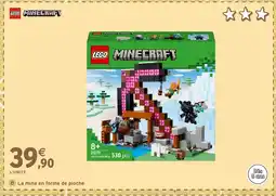 Intermarché Hyper LEGO MINECRAFT La mine en forme de pioche offre