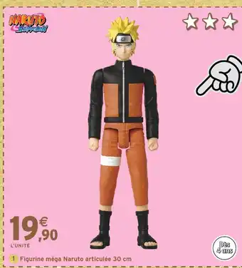Intermarché Hyper NARUTO Figurine méga Naruto articulée offre