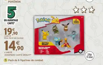 Intermarché Hyper Pack de 6 figurines de combat offre