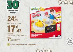 Intermarché Hyper Arène de combat et 2 spinners offre