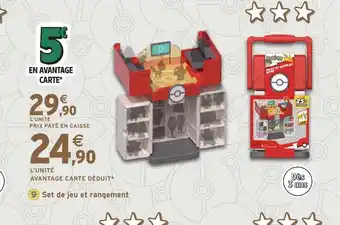 Intermarché Hyper Set de jeu et rangement offre