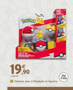 Intermarché Hyper Ceinture avec 2 Pokeballs et figurine offre