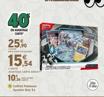 Intermarché Hyper Coffret Pokémon Kyurem Noir Ex offre