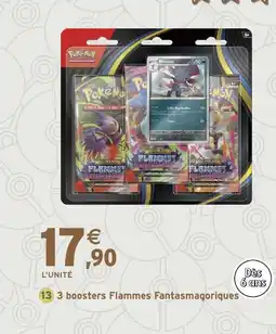Intermarché Hyper 3 boosters Flammes Fantasmagoriques offre