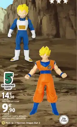 Intermarché Hyper Pack de 2 figurines Dragon Ball Z offre