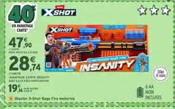Intermarché Hyper X SHOT Blaster Rage Fire motorisé offre