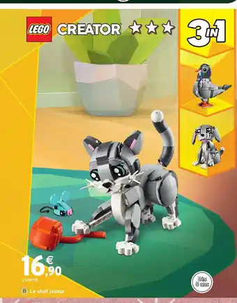 Intermarché Hyper LEGO CREATOR Le chat joueur offre