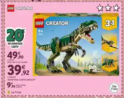 Intermarché Hyper LEGO CREATOR Le T-rex offre