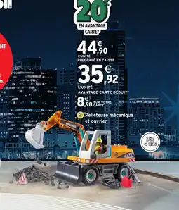 Intermarché Hyper Pelleteuse mécanique et ouvrier offre