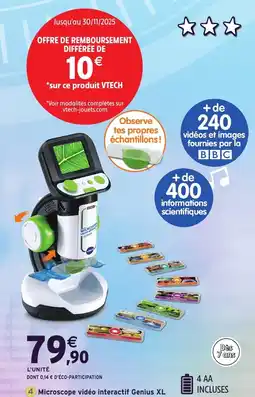 Intermarché Hyper Microscope vidéo interactif Genius XL offre