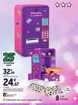 Intermarché Hyper Kidisecrets mon casier magiclocker rose offre