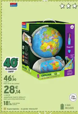 Intermarché Hyper Exploraglobe - le globe interactif offre