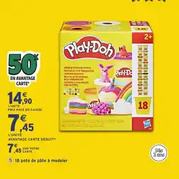 Intermarché Hyper 18 pots de pâte à modeler offre