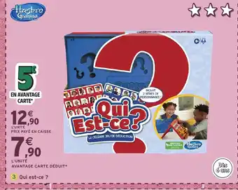 Intermarché Hyper HASBRO GAMING Qui est-ce ? offre