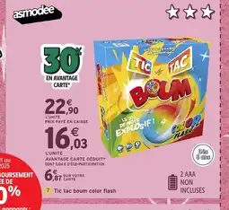 Intermarché Hyper ASMODEE Tic tac boum color flash offre