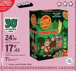 Intermarché Hyper ASMODEE Jungle speed Donkey Kong offre