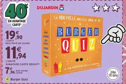 Intermarché Hyper DUJARDIN Burger Quiz offre