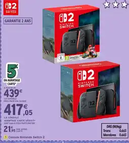 Intermarché Hyper NINTENDO SWITCH Console offre