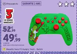 Intermarché Hyper Manette Sans Fil Hungry Yoshi - Switch offre