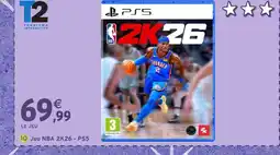 Intermarché Hyper Jeu NBA 2K26 - PS5 offre