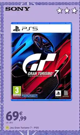 Intermarché Hyper SONY Jeu Gran Turismo 7 - PS5 offre