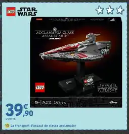 Intermarché Hyper LEGO STAR WARS Le transport d'assaut de classe acclamator offre