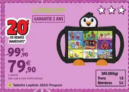 Intermarché Hyper Tablette Logikids 32GO Pingouin offre