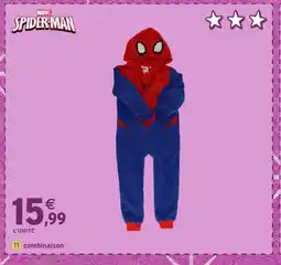 Intermarché Hyper MARVEL SPIDER-MAN Combinaison offre