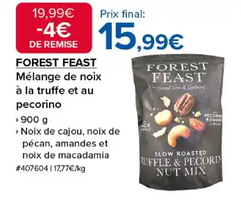 Costco FOREST FEAST Mélange de noix à la truffe et au pecorino offre