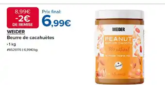 Costco WEIDER Beurre de cacahuètes offre