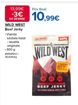 Costco WILD WEST Beef Jerky offre