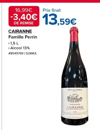 Costco CAIRANNE Famille Perrin offre