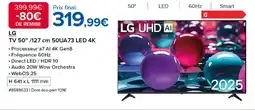 Costco LG TV 50"/127 cm 50UA73 LED 4K offre
