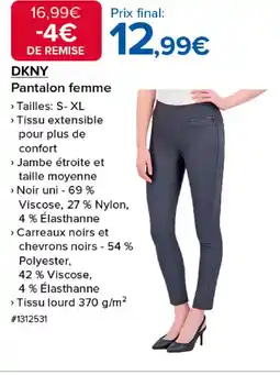 Costco DKNY Pantalon femme offre