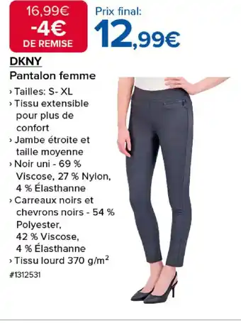 Costco DKNY Pantalon femme offre