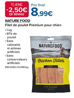 Costco NATURE FOOD Filet de poulet Premium pour chien offre