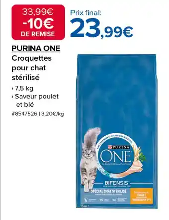 Costco PURINA ONE Croquettes pour chat stérilisé offre