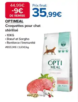 Costco OPTIMEAL Croquettes pour chat stérilisé offre