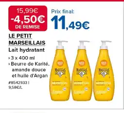Costco LE PETIT MARSEILLAIS Lait hydratant offre