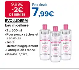 Costco EVOLUDERM Eau micellaire offre