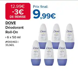 Costco DOVE Déodorant Roll-On offre