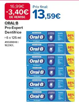 Costco ORAL-B Pro-Expert Dentifrice offre