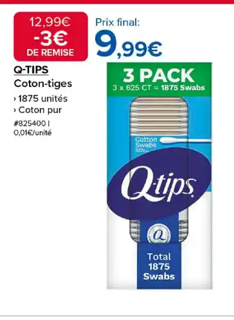 Costco Q-TIPS Coton-tiges offre
