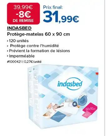 Costco INDASBED Protège-matelas offre