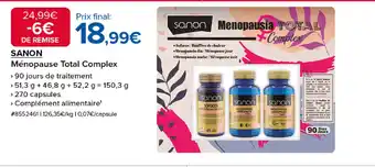 Costco SANON Ménopause Total Complex offre