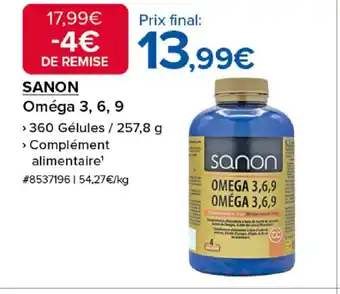Costco SANON Oméga 3, 6, 9 offre
