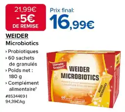 Costco WEIDER Microbiotics offre