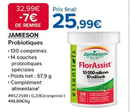 Costco JAMIESON Probiotiques offre