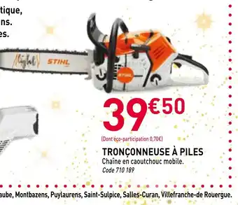 RAGT Jardin & Maison Tronçonneuse à piles offre